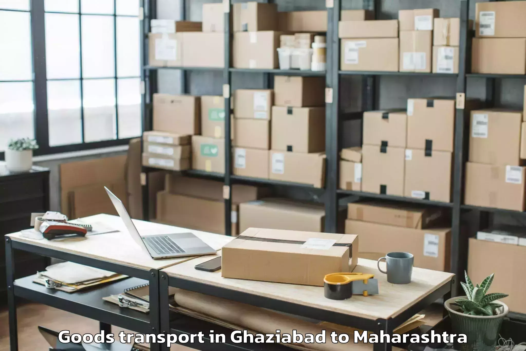 Book Your Ghaziabad to Sonegaon Airport Nag Goods Transport Today